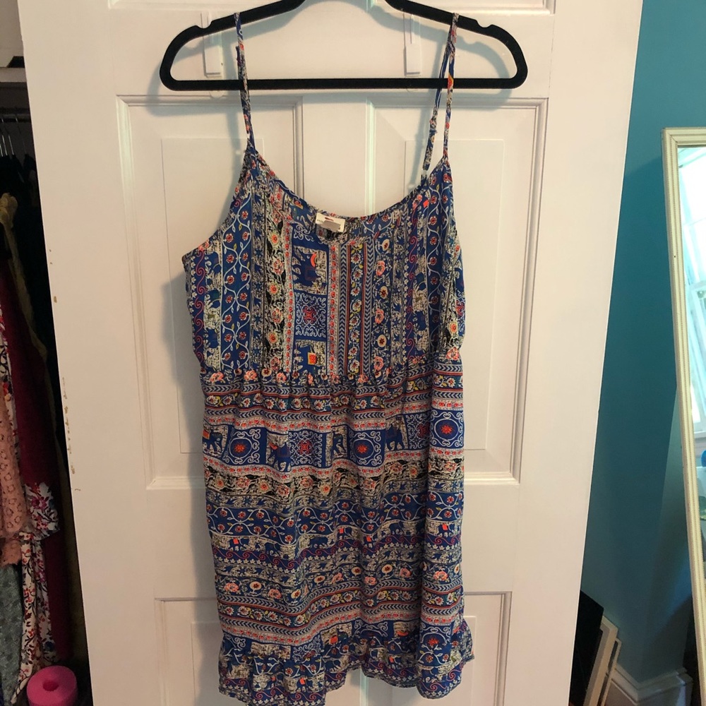Elephant print mini dress